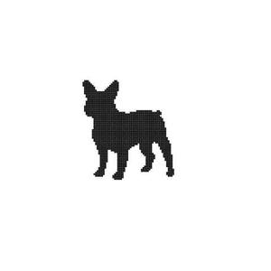 Frenchie Bulldog Silhouette Cross Stitch Pattern Pet animal wall art French Bull Dog cross stitch modern gift