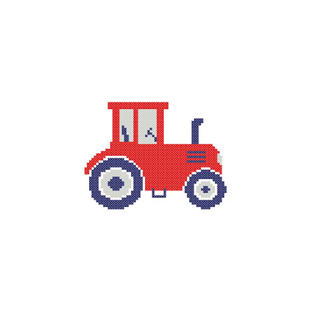 Tractor Cross Stitch Pattern Nursery Farmhouse Transport Heavy | Etsy