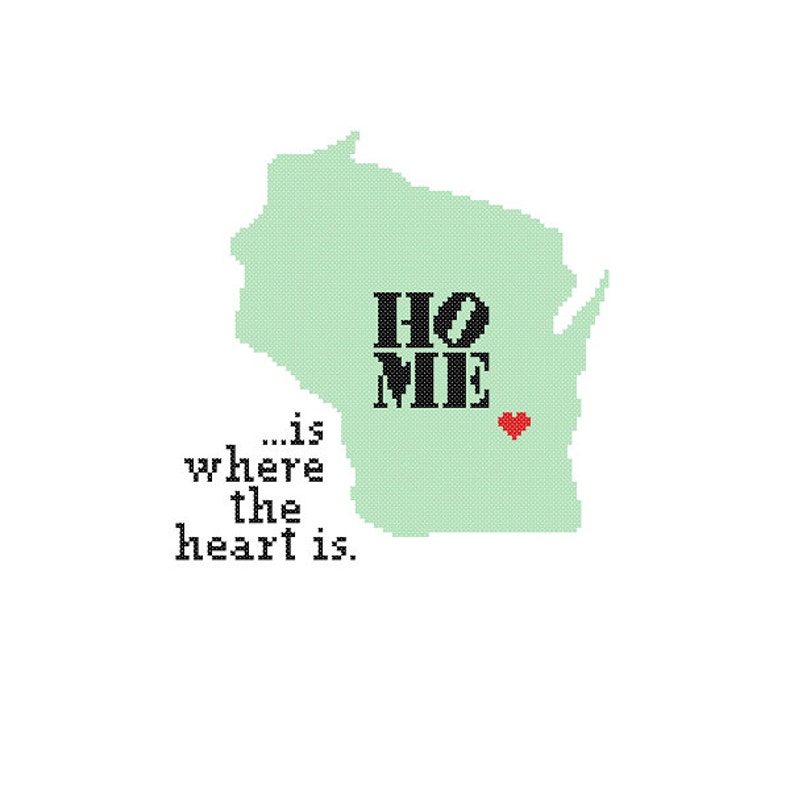 Wisconsin Map Cross Stitch Pattern Modern Cross Stitch Typography Home Is Where The Heart Is Text Trendy Wall Art Gift Cross Stitch Wisconsin Map Cross Stitch Pattern Modern Cross Stitch Typography Home Is Where The Heart Is Text Trendy Wall Art Gift Cross Stitch