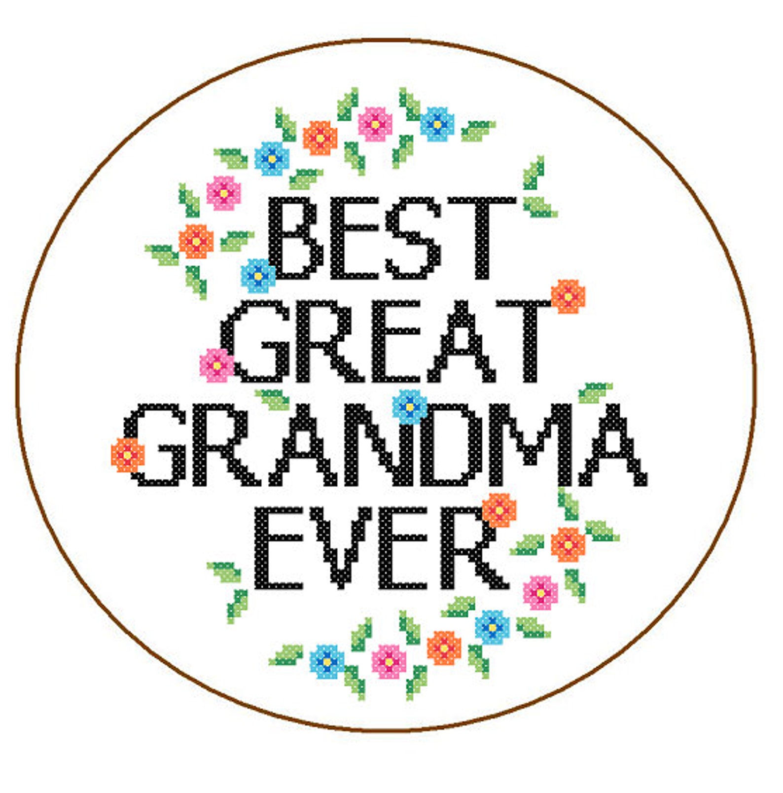 Great Grandma Cross Stitch Mothers Day Cross Stitch Pattern - Etsy