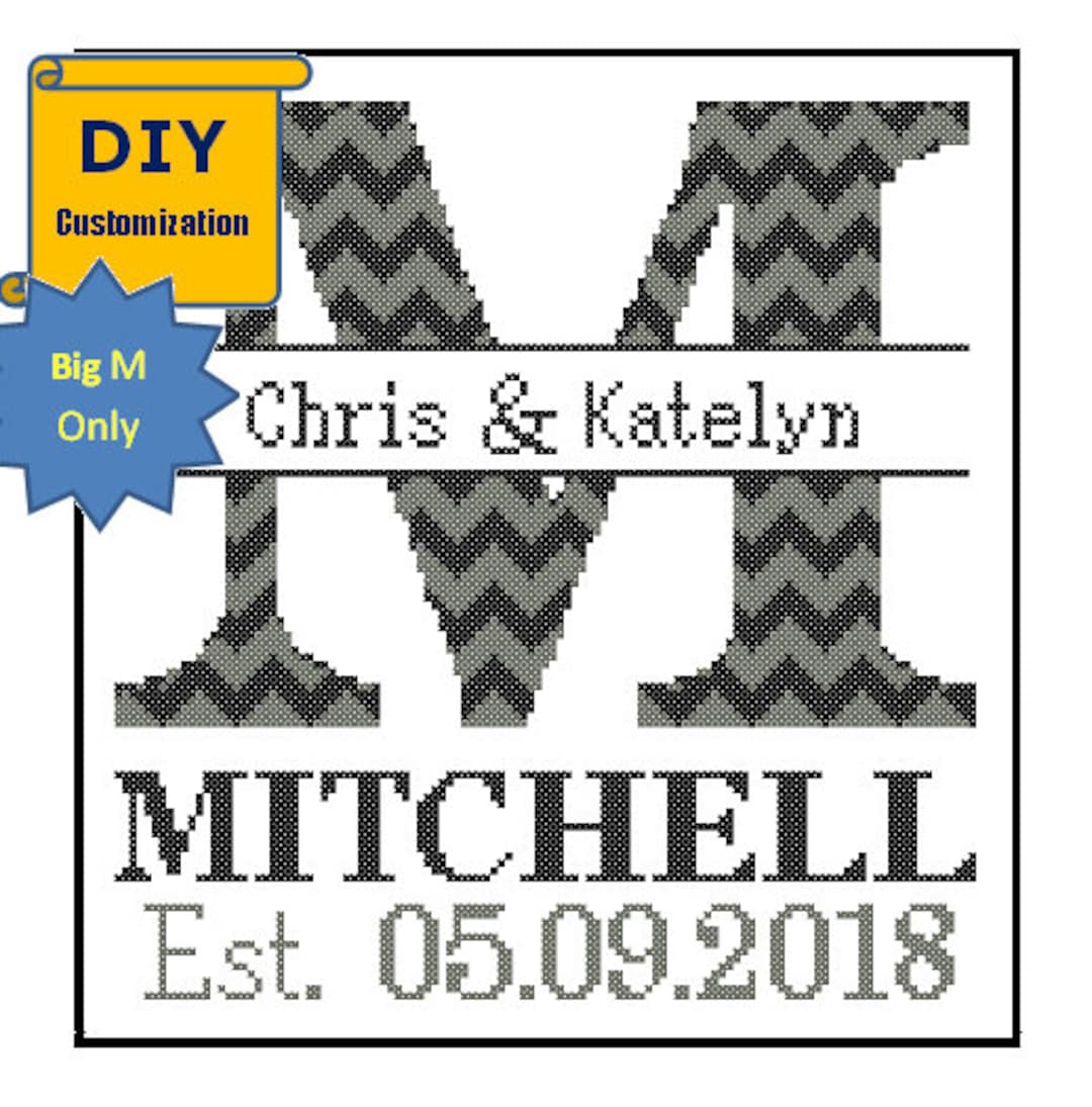 Iniciales Con Chevron Para Imprimir