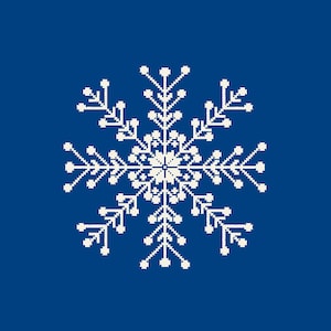 snowflake cross stitch Christmas cross stitch pattern Ornament Winter Holiday DIY Home Decor cards gift