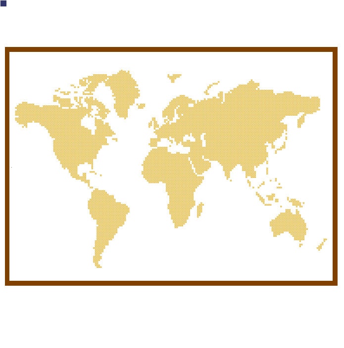 world map cross stitch pattern modern cross stitch pattern etsy