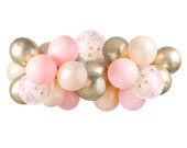 Balloon Garland Kit - Pink Blush Gold ( Balloon Arch Balloon Decor Blush Pink Wedding Blush Pink and Gold Bridal Shower ) 5 feet