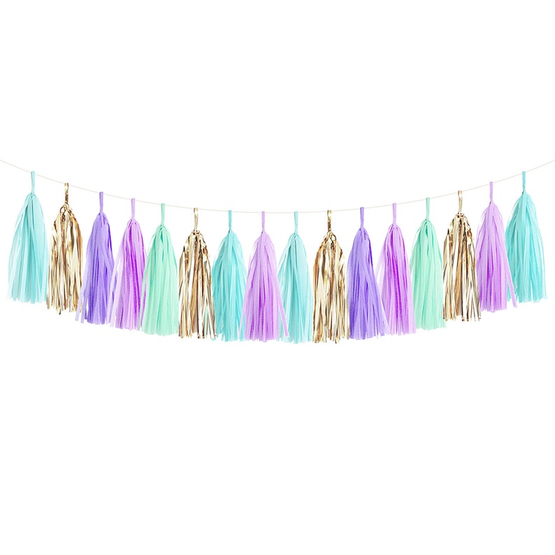 Mermaid Tassel Garland DIY Kit Great for Frozen Party Etsy