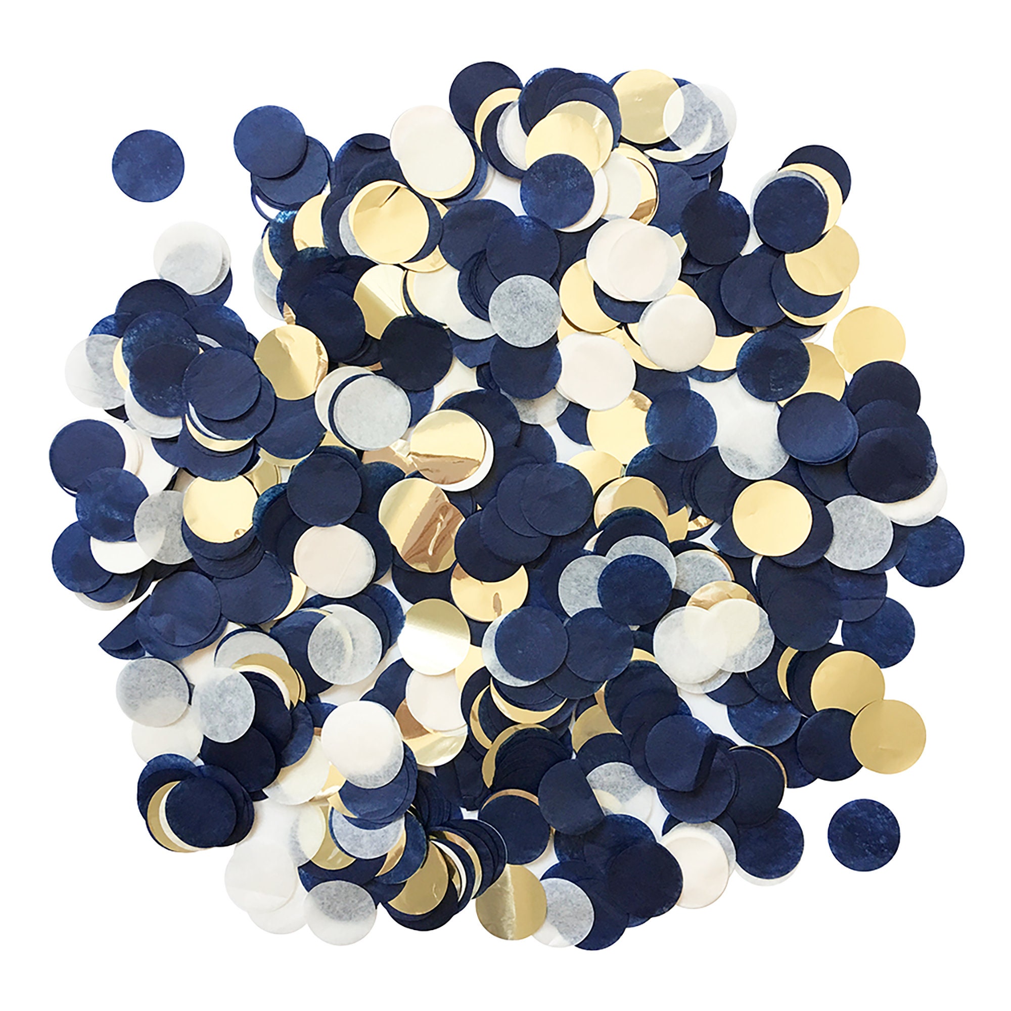 Ballon à confettis marine et or 36 pouces Grand petit cercle rempli de  papier de soie Décor de mariage dhiver Idées de mariage -  France