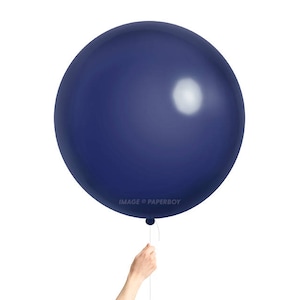 Jumbo Navy Latex Balloon - 36 inch Latex - Baby Boy Shower / Birthday Party / Baby Shower / Giant Jumbo Balloons