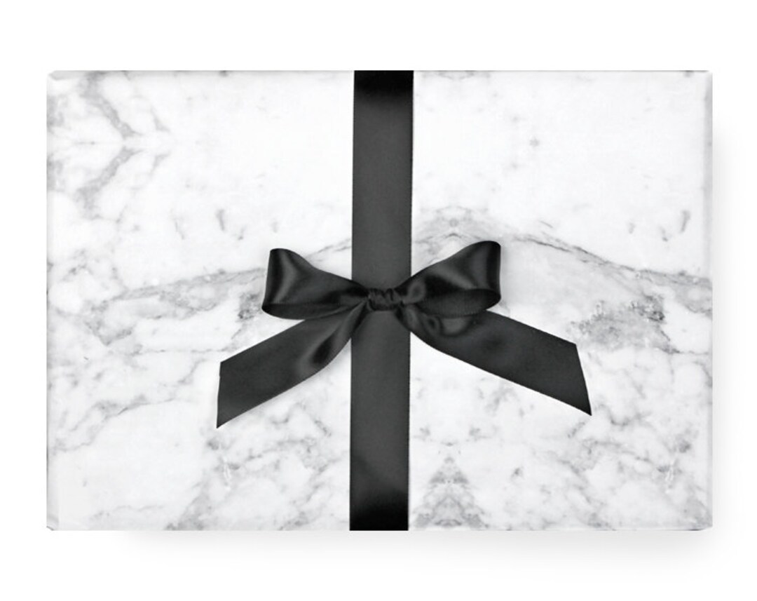 Custom Elegant Marble Black White Christmas Gift Wrapping Paper - China Wrapping  Paper, Clothing Wrapping Paper