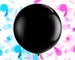 Gender Reveal Balloon Confetti Balloon - 36' Jumbo Round Black Balloon - Hot Pink Peach Blue Mint Navy Baby Shower Announcement 