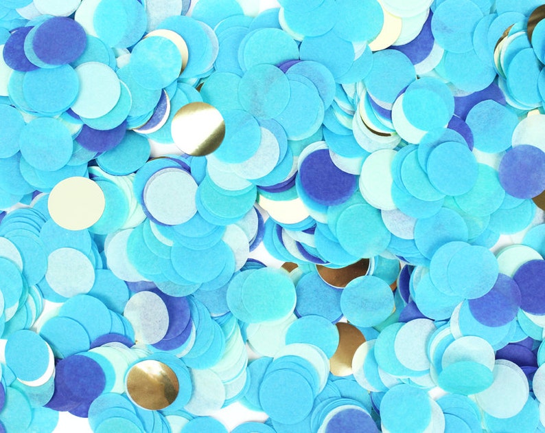 Gender Reveal Confetti Balloon 36 Jumbo Round White | Etsy