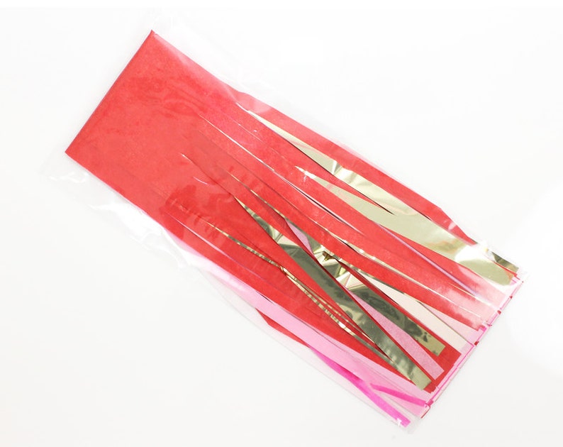 Gold Paper Room Baby Shower Tassle Decor Balloon Tail Blush Blue Light Pink Cotton Candy Gender Reveal Tassel Garland DIY Kit Banner