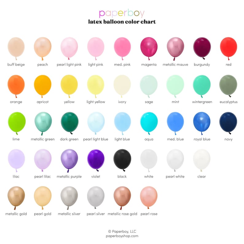 Balloons 11 Latex Balloon 5 Pack Pick a Color // Birthday Blush Pink Hot Pink Light Blue Neon Yellow Peach Coral Mint Rose Gold Gray image 1