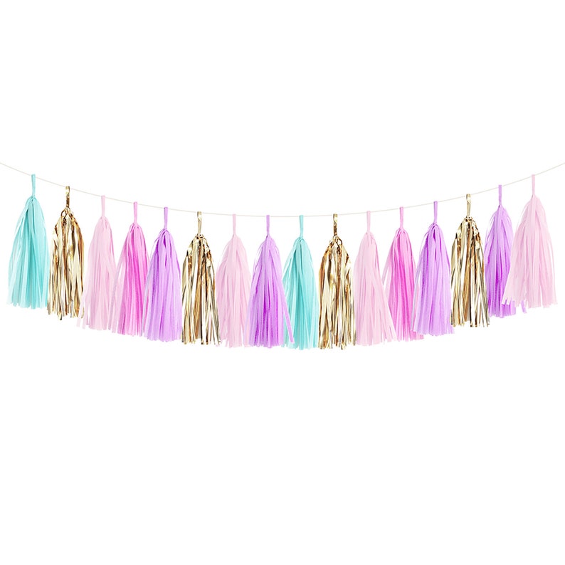 Unicorn Tassel Garland DIY Kit Great for Princess Party Etsy