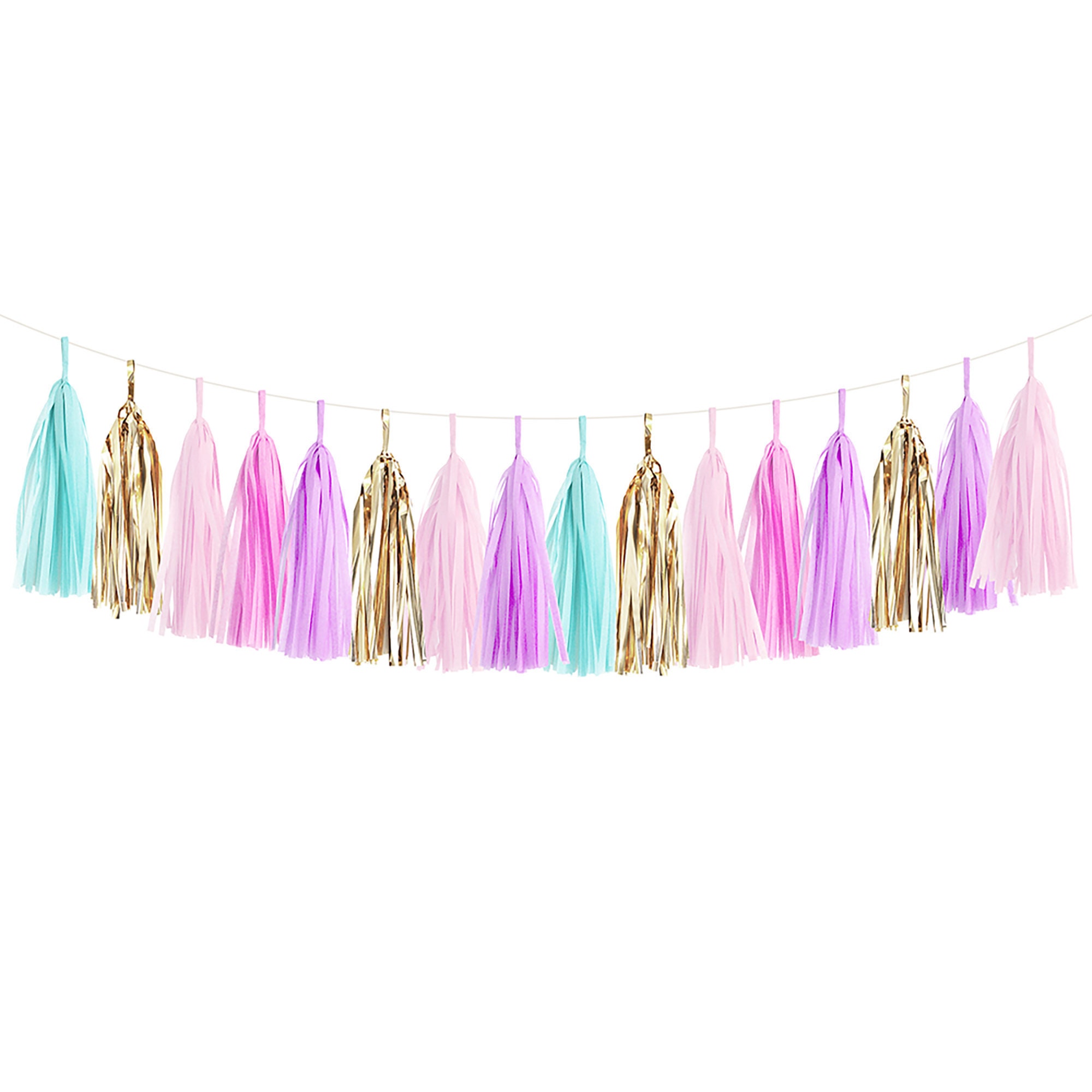 Unicorn Tassel Garland - DIY Kit - Great for Princess Party Ideas Unicorn Birthday Party Ideas or Kids Birthday Party