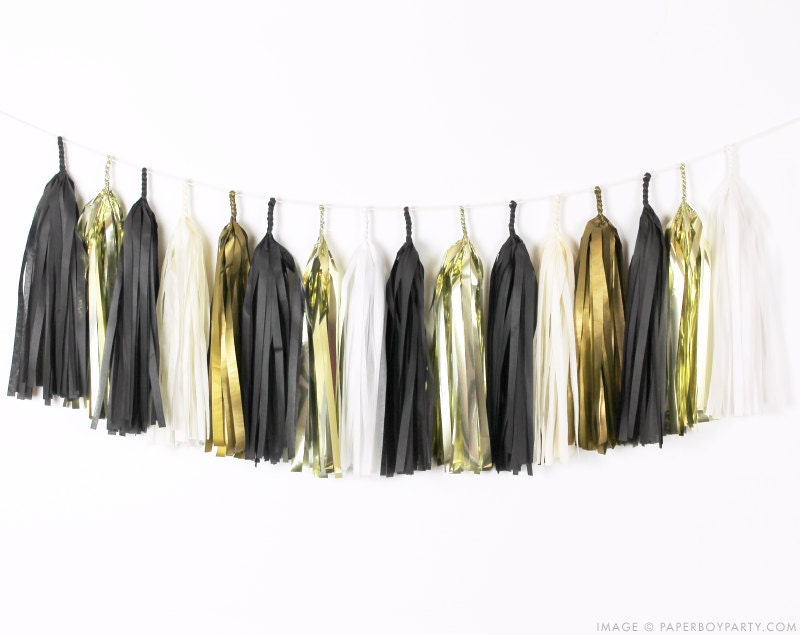 Paper & Party Supplies Party Décor Black Gold Party Decorations DIY