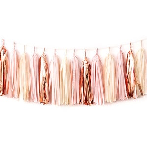 Giant Confetti Balloon Blush and Rose Gold / Jumbo Balloon Tassel / Birthday Decorations / Fringe / Wedding Balloons image 3