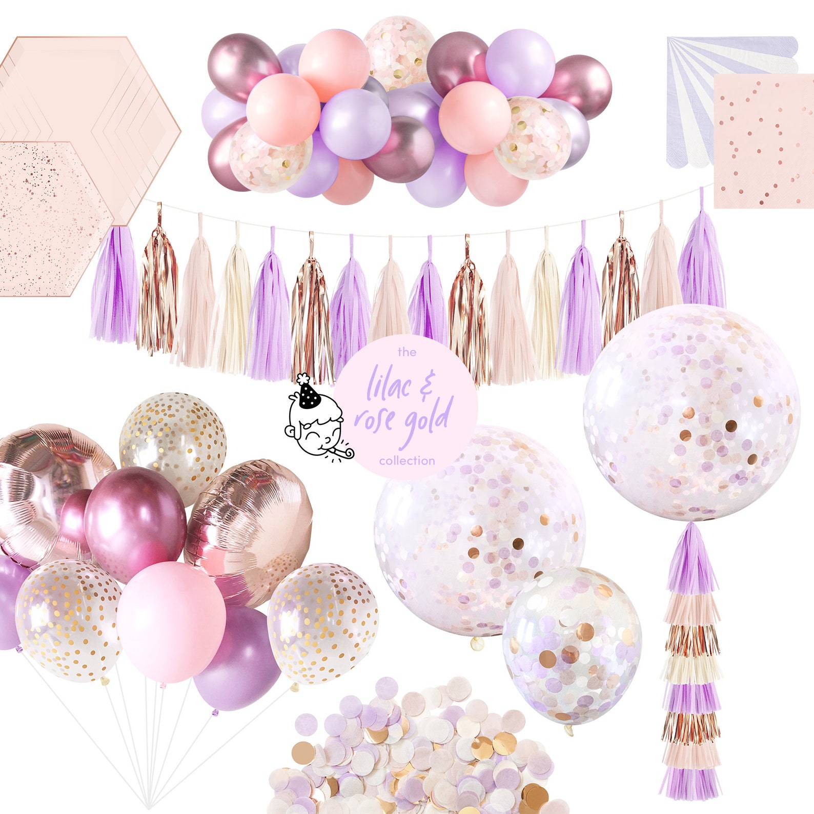 Paper Confetti Rose Gold Met Mix main image 0