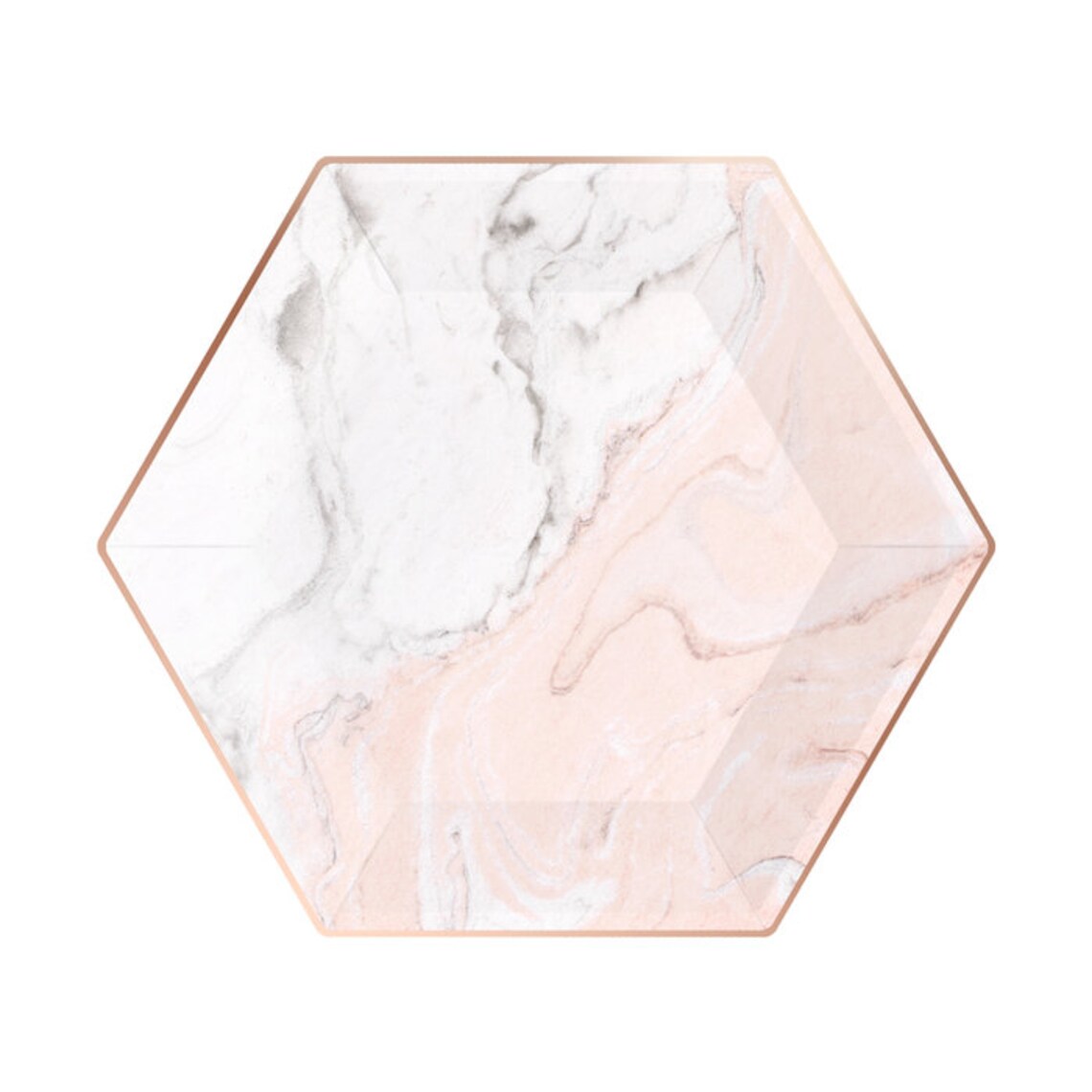 Marble Paper Plates Rose Gold & Blush Marbled Pink and Etsy Australia