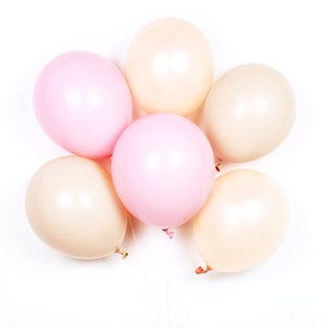 Balloons 11 Latex Balloon 5 Pack Pick a Color // Birthday Blush Pink Hot Pink Light Blue Neon Yellow Peach Coral Mint Rose Gold Gray image 2