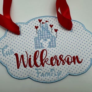 Vacation stroller tag, Princess stroller tag, Mouse Stroller tag,