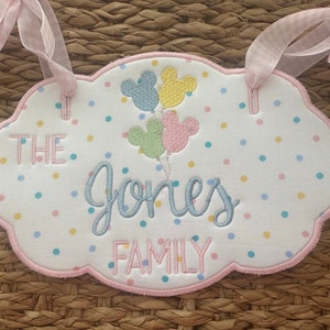 Vacation stroller tag, Princess stroller tag, Mouse Stroller tag,