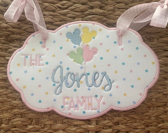 Vacation stroller tag, Princess stroller tag, Mouse Stroller tag,