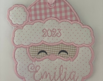 Name Christmas Ornament, 2024 Ornament, Silhouette Ornament, Baby's first Ornament, Keepsake Heirloom Ornament First Christmas ornament