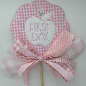 First day of school wand Apple | 1st day pennant | Last Day of school, Back to School flag | 1st Grade | First Grade pennant, first day gift