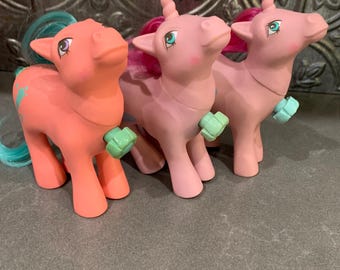 Lote vintage de My Little Pony de Hasbro G1 Dance And Prance Twirler Songster