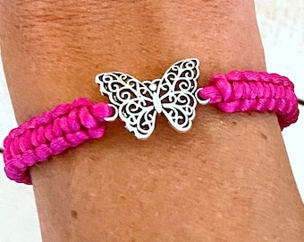 Butterfly Bracelet Springtime Summertime You Select Cord Color(s)