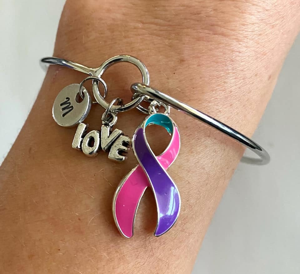 Thyroid Cancer Bracelets Stickers for Sale | Redbubble