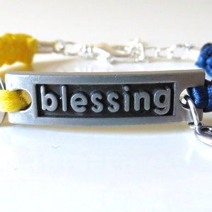 Down Syndrome BLESSING Love Charm Bracelet Awareness Optional Hand Stamped Letter Charm