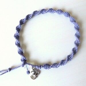 Om/Ohm Serenity Yoga Charm Anklet