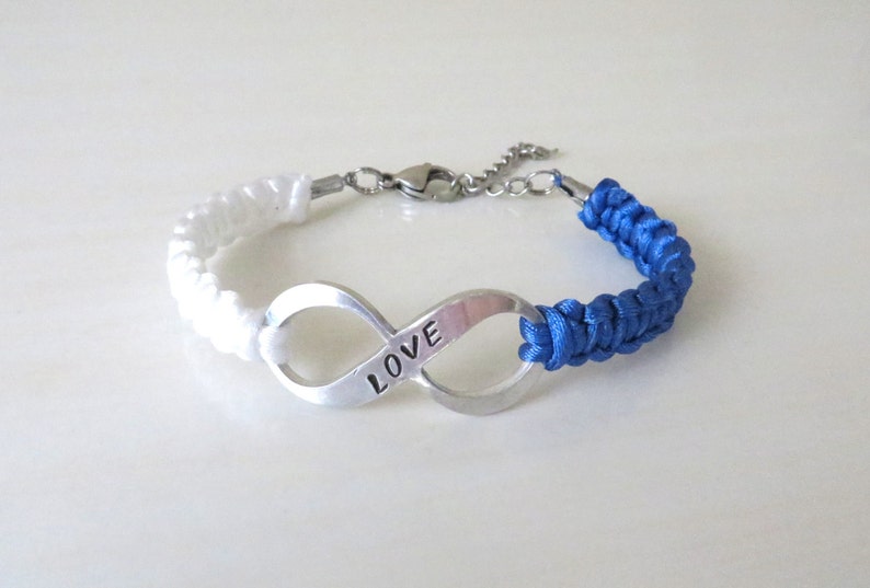 ALS Lou Gehrigs Disease Hand Stamped Awareness LOVE Charm Bracelet