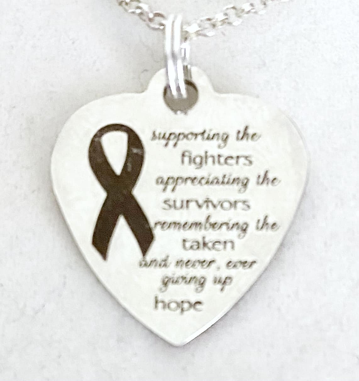 Awareness Survivors Fighters Never Give up Hope Necklace YOU Select ...