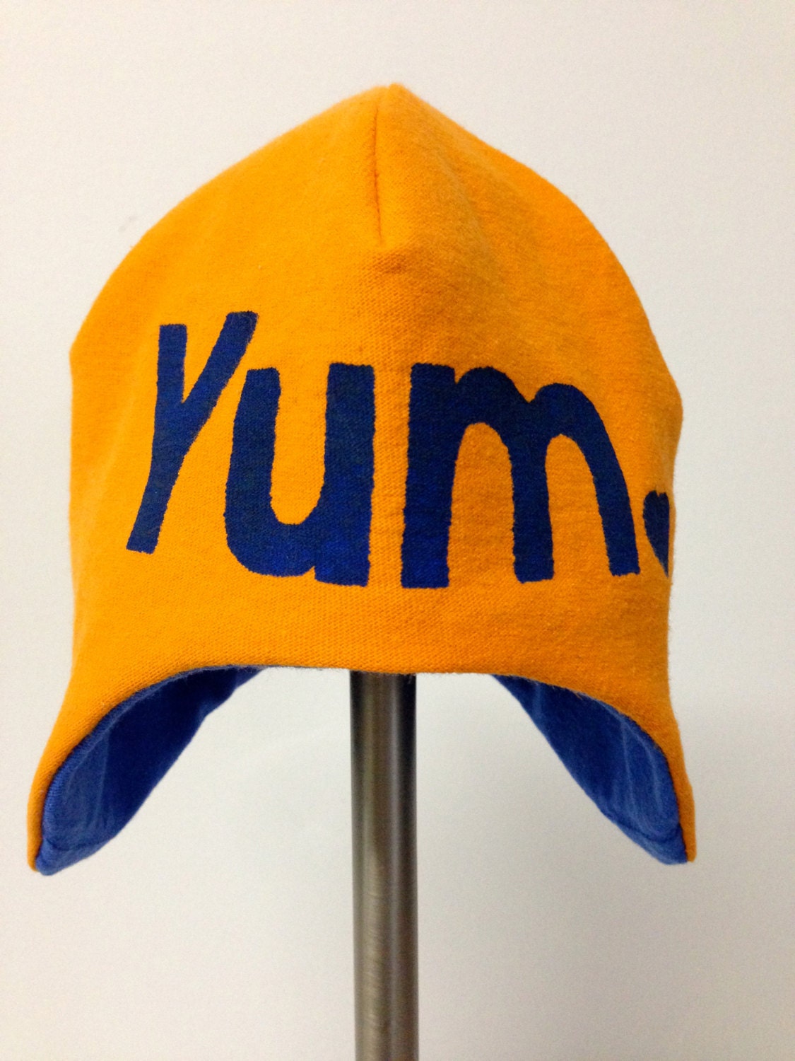 Yum Upcycled Aviator Hat / Bomber Hat Reversible Baby Hat Etsy