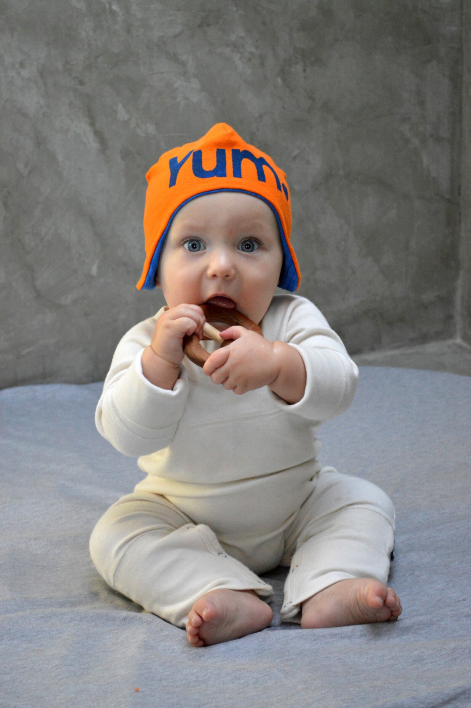 Yum Upcycled Aviator Hat / Bomber Hat Reversible Baby Hat Etsy