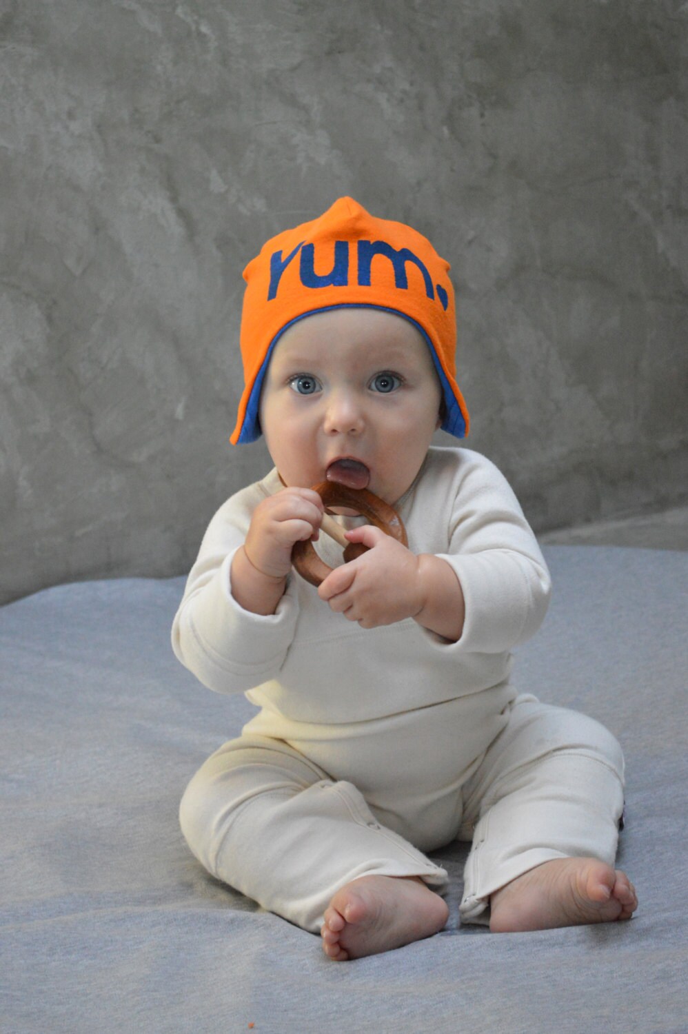 Yum Upcycled Aviator Hat / Bomber Hat Reversible Baby Hat Etsy