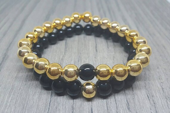 matching gold bracelets for couples