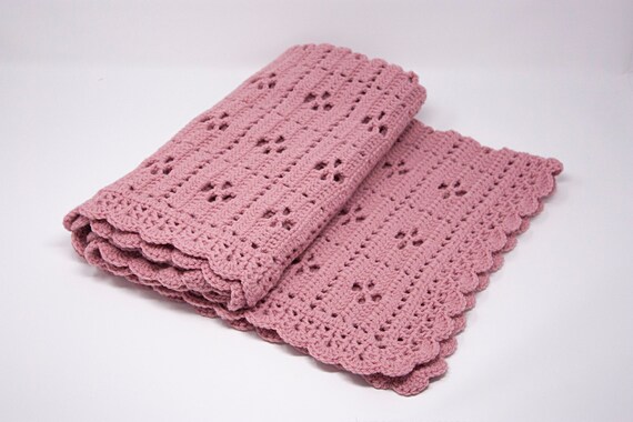 blush pink baby blanket