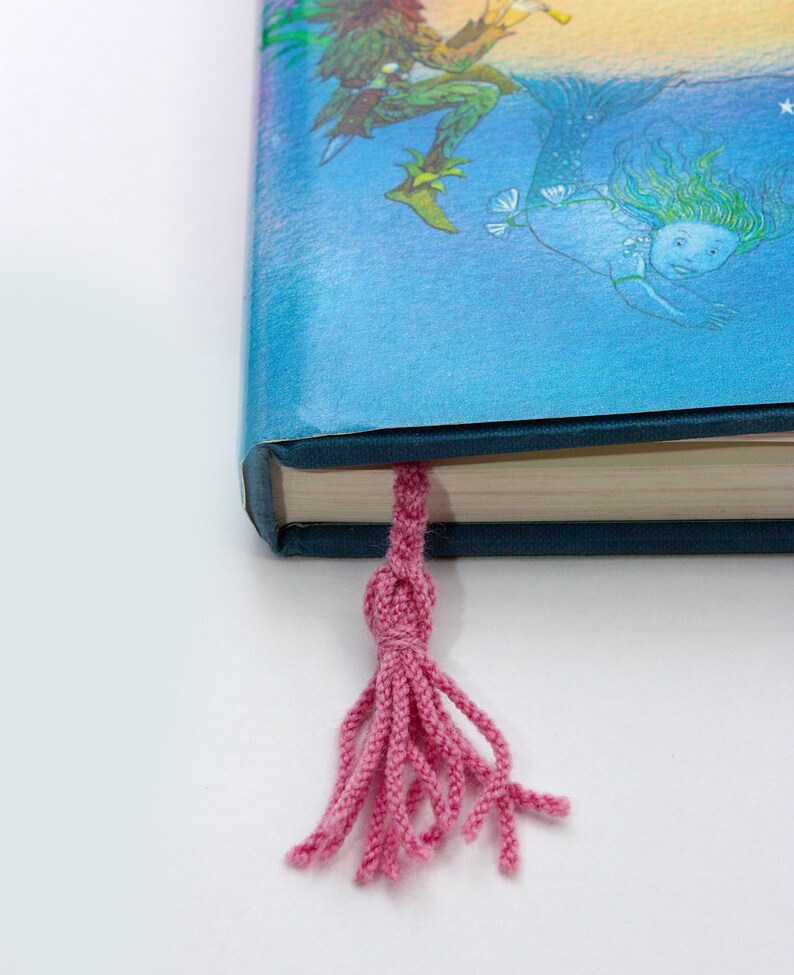Love Heart shaped bookmark crocheted bookmark with tassel Etsy