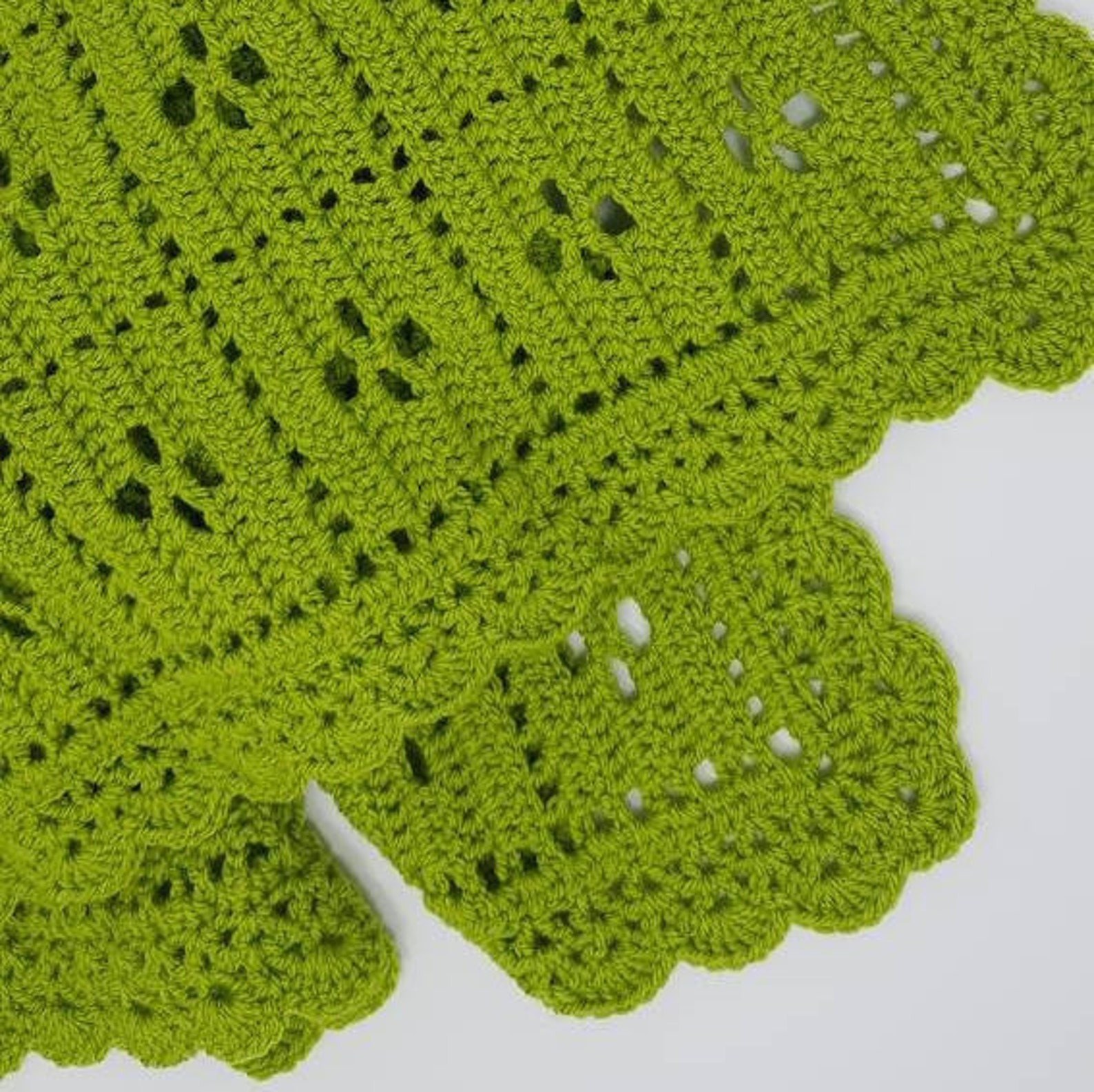 Nature inspired lime green baby blanket Call the Midwife Etsy