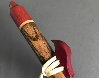 Native American Flute, Key of Am, Made of Flamed Oak