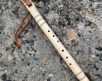 Native American Flute, key of Bass Am, made of Basswood