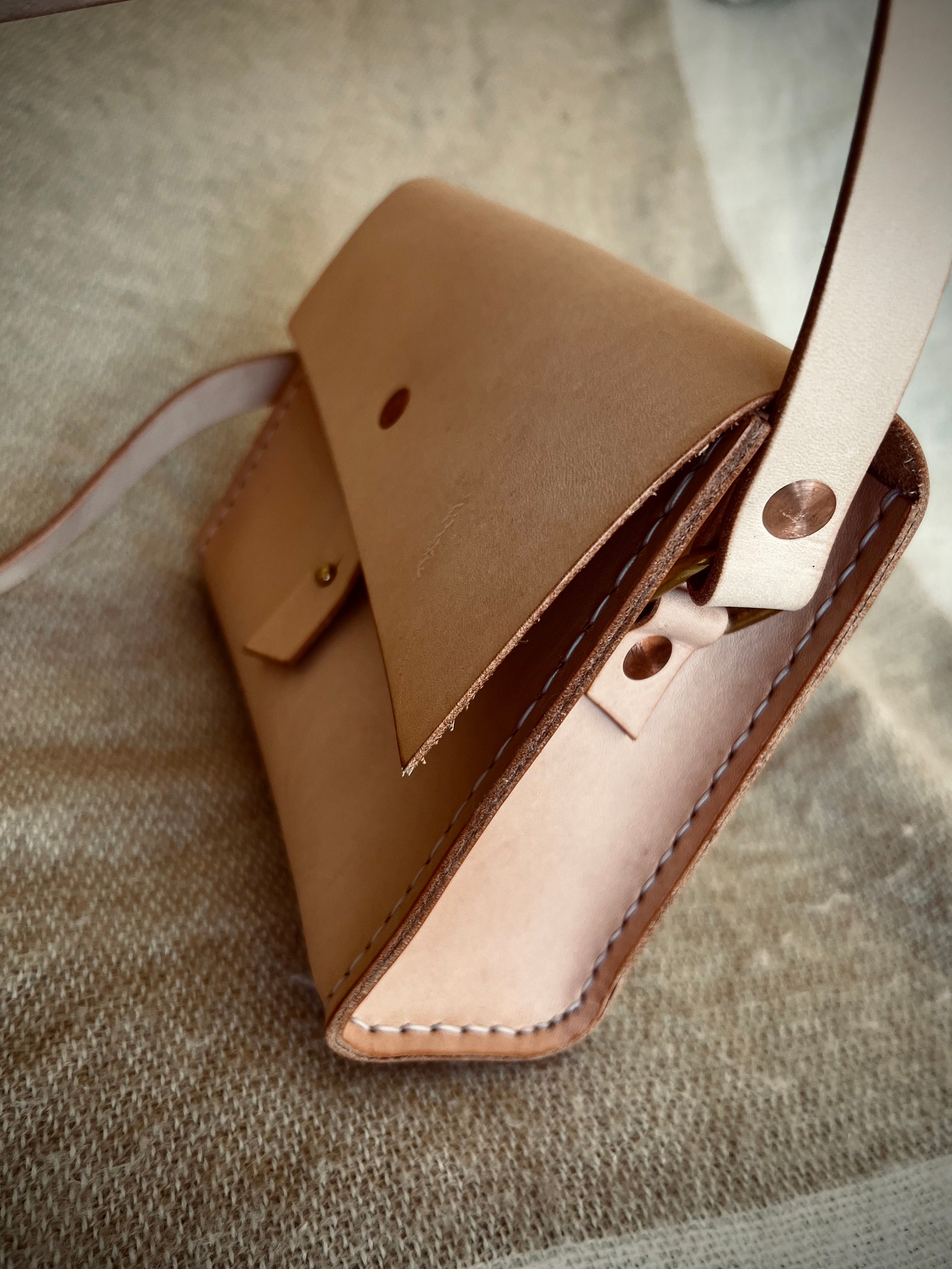 The Jayne Vegtan Full Grain Leather Purse Handbag Shoulder Etsy