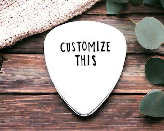 Custom Pick, Personalized Guitar Pick. Men's Gift, Birthday Gift For Boyfriend, Husband Gift, Valentine's Day Gift For Him, Fathers Day Gift