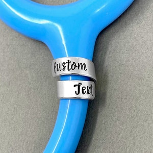 Stethoscope Tag - Wrap Around Charm - Personalized Stethoscope Marker - Custom Charm - ID Tag - Gift For Nurse - Doctor Appreciation Gift