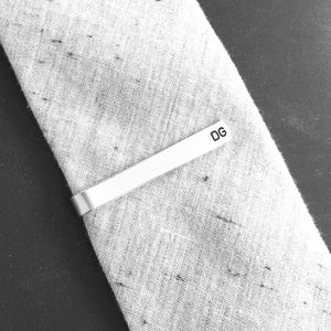 Personalized Hand Stamped Tie Clip, Custom Tie Bar, Boyfriend Gift, Father's Day Gift, Birthday Gift, Wedding Gift, Christmas Gift For Him