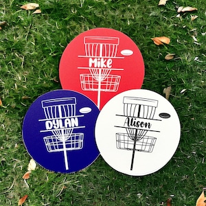 Personalized Disc Golf Marker: Engraved Acrylic Mini Disc