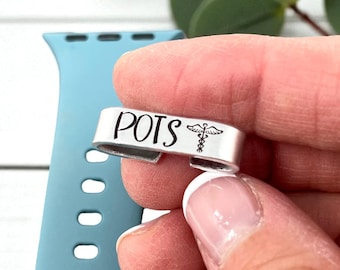 POTS Watch Band for Smart Watch, Medical Alert Watch Charm, Watch